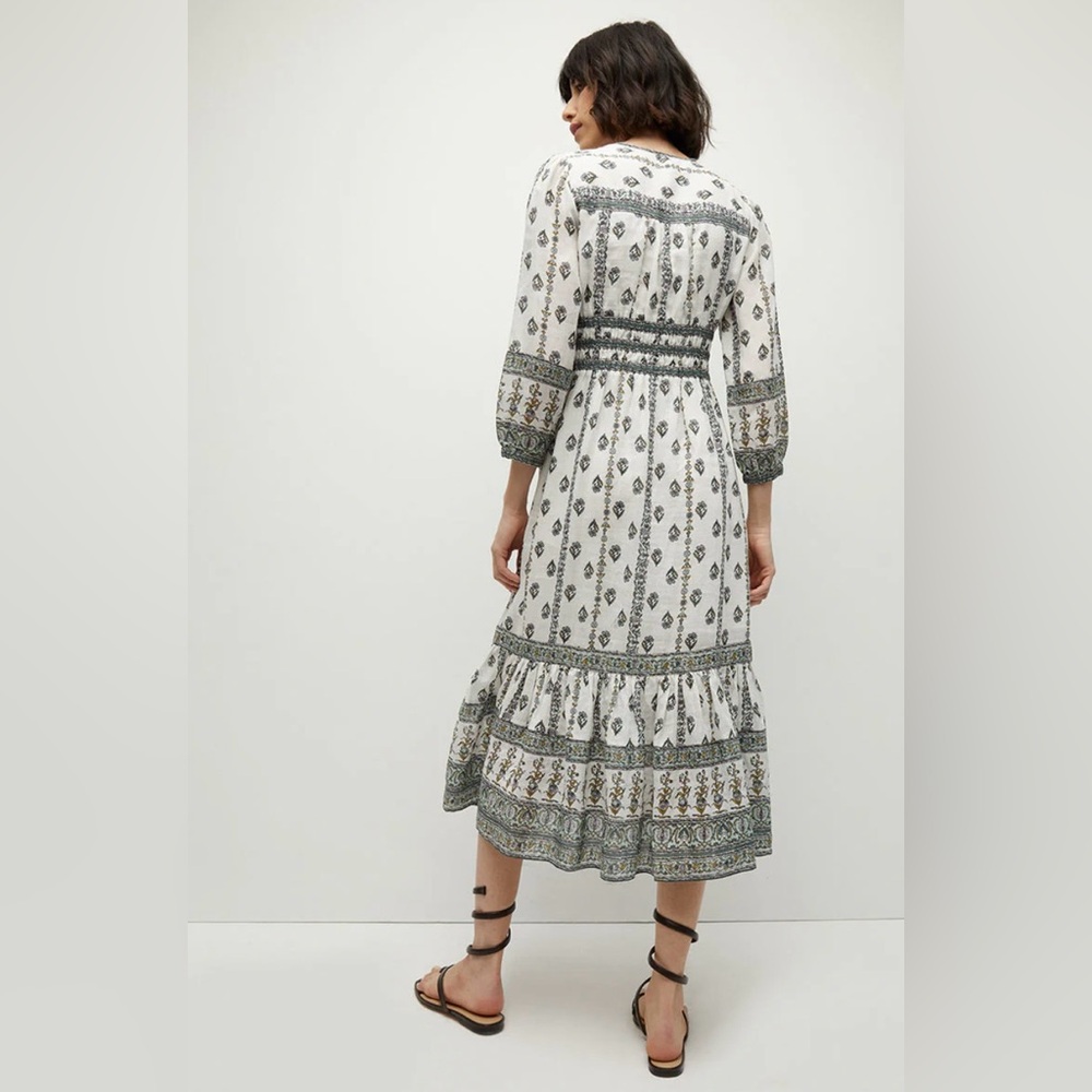 Veronica Beard Castella Floral Boho Midi Dress - Picture 7 of 16